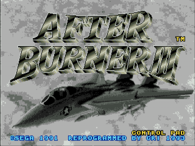 Afterburner 3 Title Screen